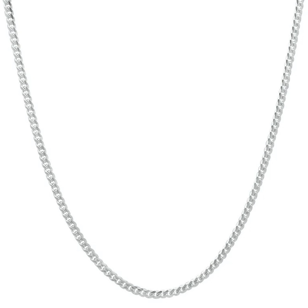 Sterling Silver Italian Curb Chain – 1.7mm, 18"